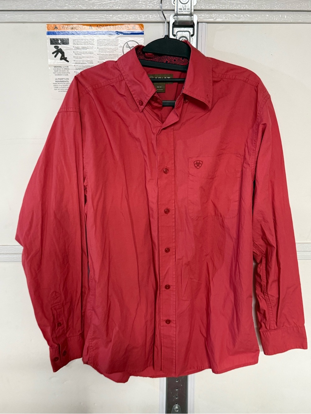 Ariat Red Men's Casual Button-Down Shirt